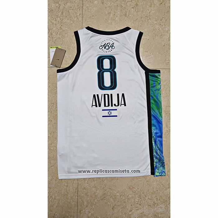 Camiseta NBA All Star 2026 Deni Avdija NO 8 Blanco